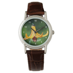 Vild Canada Lily med Insekt Personlig Armbandsur