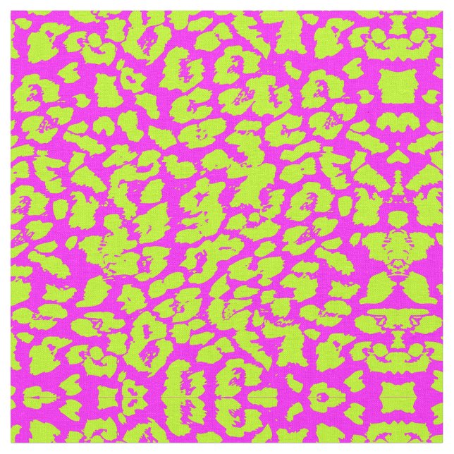 Vild Cheetah Abstrakt Tyg (Närbild)
