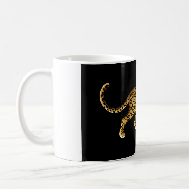 Vild Cheetah Kaffemugg (Vänster)