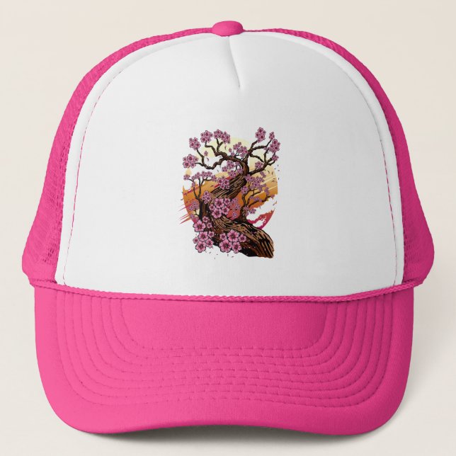 Vild Cherry Blommar Keps (Framsida)