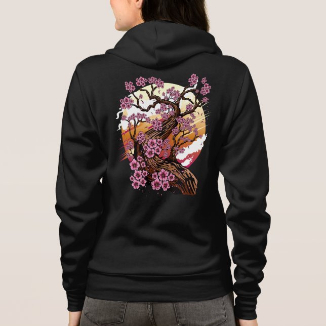 Vild Cherry Blommar T Shirt (Baksida)