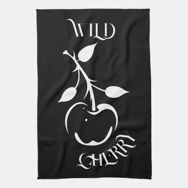 Vild Cherry Kökshandduk (Vertikal)