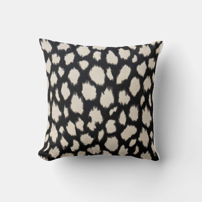 Vild chic leopardmönstrat kuddfodral kudde (Framsida)