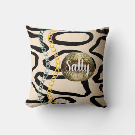 Vild Chic Luxurious Girly Personlig Guld Kudde