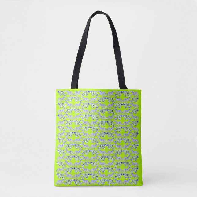 Vild Clash - Hand plockade Jungle Drama Tote bag Tygkasse (Framsida)