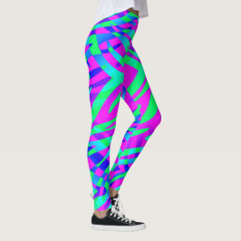 Vild Colorful Zebra Leggings