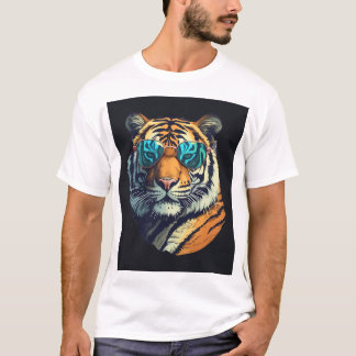 "Vild & Coola Tiger with Sunglasses Tee" T Shirt