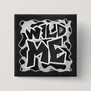 Vild Cow Black and White Knapp