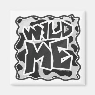 Vild Cow Black and White Magnet