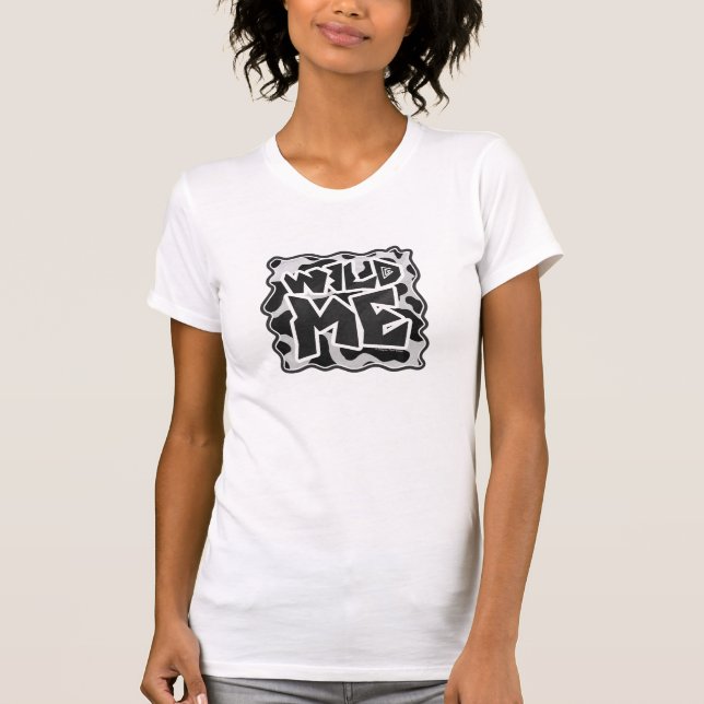 Vild Cow Black and White T-shirt (Framsida)