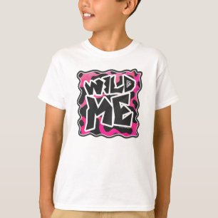 Vild Cow Rosa och Vit Tee Shirt