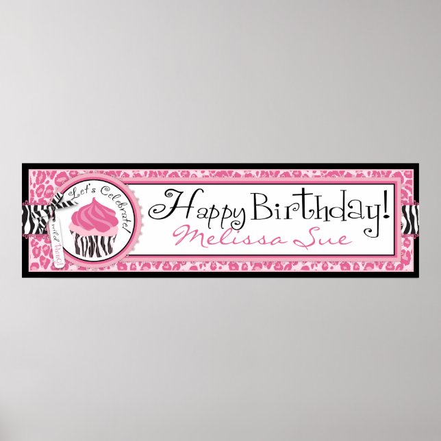 Vild Cupaka CP Birthday Banner Poster (Framsidan)