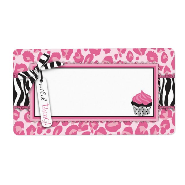 Vild Cupkaka CP Namn bricka Fraktsedel (Framsidan)