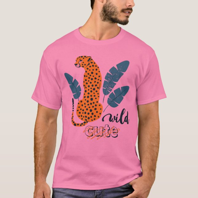 Vild Cute Manar's T-Shirt - Tiger Graphic Design (Framsida)