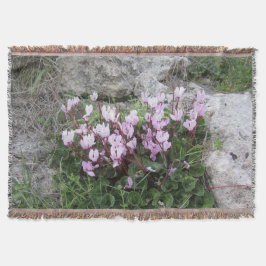 Vild Cyclamen Throw Blanket Filt
