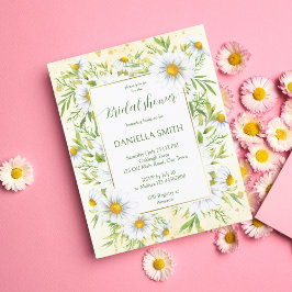 Vild daisy blommor budget inbjudningskort för möhi
