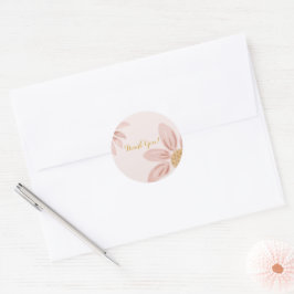 Vild Daisy Boho Tack Gift Runt Klistermärke