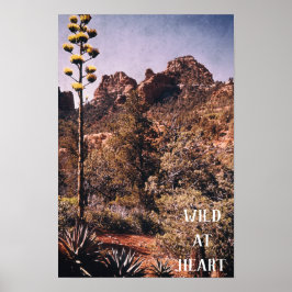 Vild Desert Cactus Explore Nature Wilderness Poster