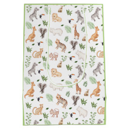 vild djur med jungle Träd mönster