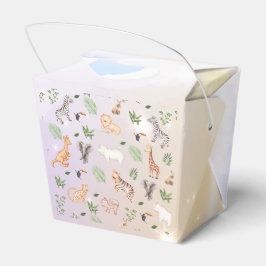 vild djur med jungle Träd mönster Presentaskar