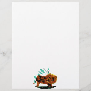Vild Djurillustration Lejon