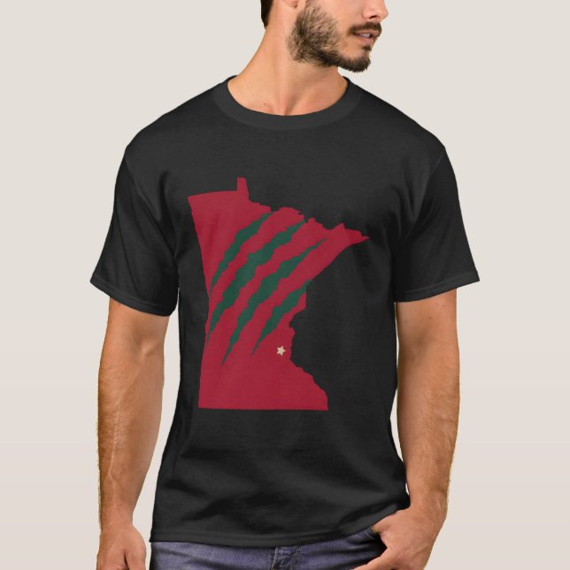Vild Djurplåster genom Minnesota T Shirt (Framsida)