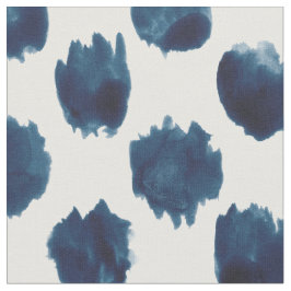 VILD DOTS Indigo Watercolor Polka punkt Tyg