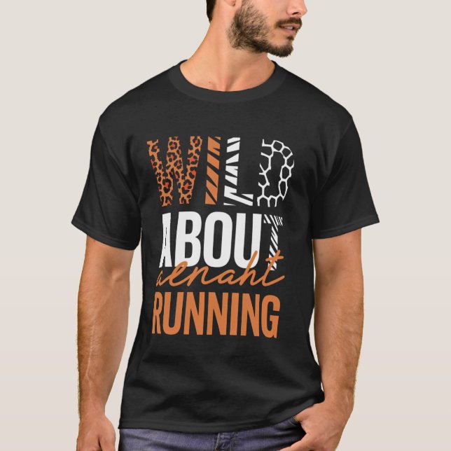 Vild efter löpning t shirt (Framsida)