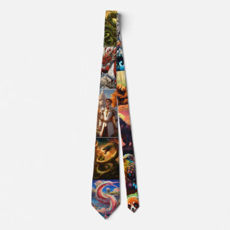 "Vild Elegance: Animal Print Silke Tie - Embrace N Slips
