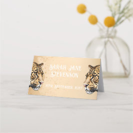 "Vild Elegance: Leopardinbjudan" Placeringskort