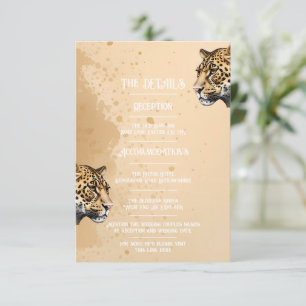 Vild Elegance: Leopardinbjudan Tilläggskort