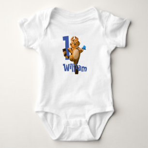 Vild En Baby Tiger 1:a födelsedag Bodykostym T Shirt