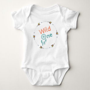 Vild en babyfödelsedag stam- Boho Dreamcatcher Tee