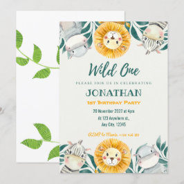 Vild en bild av födelsedagsinbjudan inbjudningar