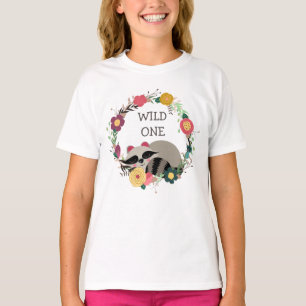 Vild en blom- kranRaccoon Tee