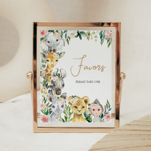 Vild En Blommigts safari babykläder-favoriter Poster