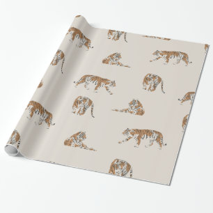 vild en djungeltiger safari som omsluter papper presentpapper