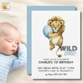Vild En födelsedag, Lejon 1:a födelsedag I Inbjudningar