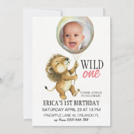 Vild En födelsedag, Lejon födelsedag Inbjudningar