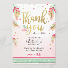 Vild En födelsedag Tack för att du fick rosa guld