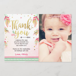 Vild En födelsedag Tack för att du fick rosa guld