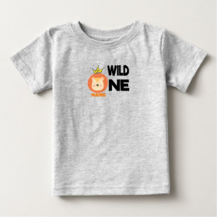 vild en första födelsedag - matcha lejonare vild t shirt