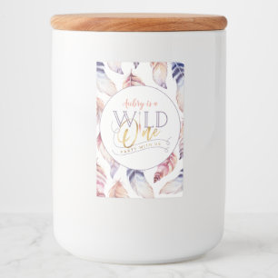 vild en guld 1:a födelsedag födelsedagsfest mat etikett