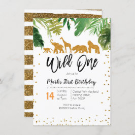 Vild En inbjudan till Safari-födelsedagen