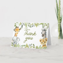 Vild en jungle Safari Baby Shower