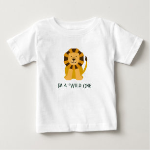 Vild En Lejon Födelsedagsfest Jungle Safari T Shirt