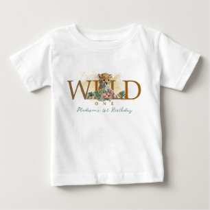 Vild en pojke 1:a födelsedag t shirt