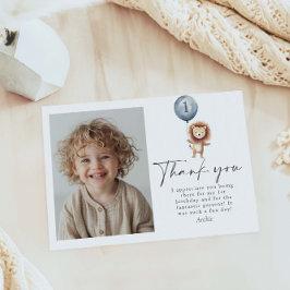 Vild En pojke 1:a födelsedag Tack