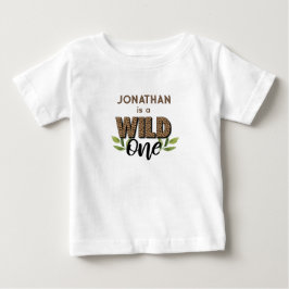 Vild En pojke 1:a födelsedagen Baby T-Shirt