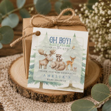 Vild en Pojke Skogsdjur Baby Shower
